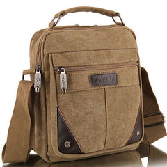 Men's Travel  Canvas Crossbody Bag