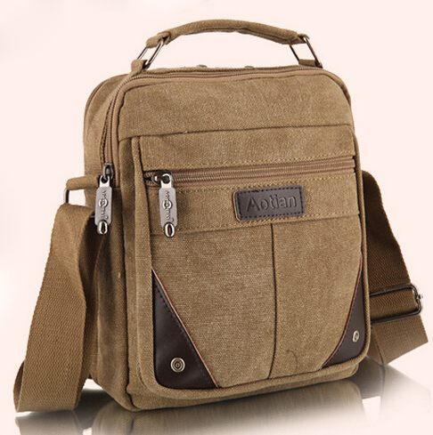 Men's Travel  Canvas Crossbody Bag