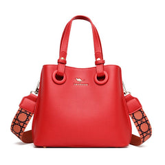 Women's Soft Solid Color Shoulder Bag