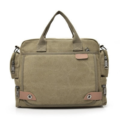 Men's Retro Canvas Briefcase