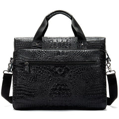 Men's Crocodile Skin Patterned Bag