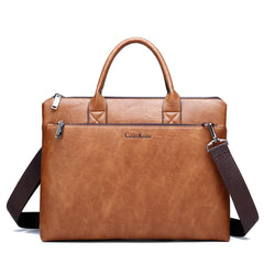 Men's Office Leather Shoulder Bag