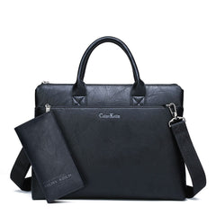 Men's Office Leather Shoulder Bag