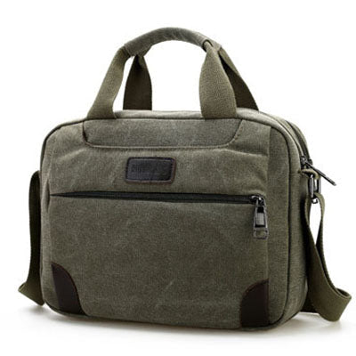 Men's Retro Canvas Briefcase
