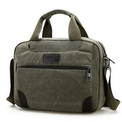 Men's Retro Canvas Briefcase
