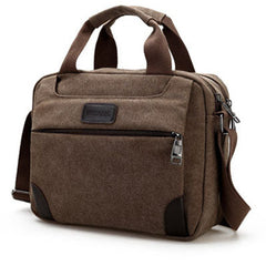 Men's Retro Canvas Briefcase