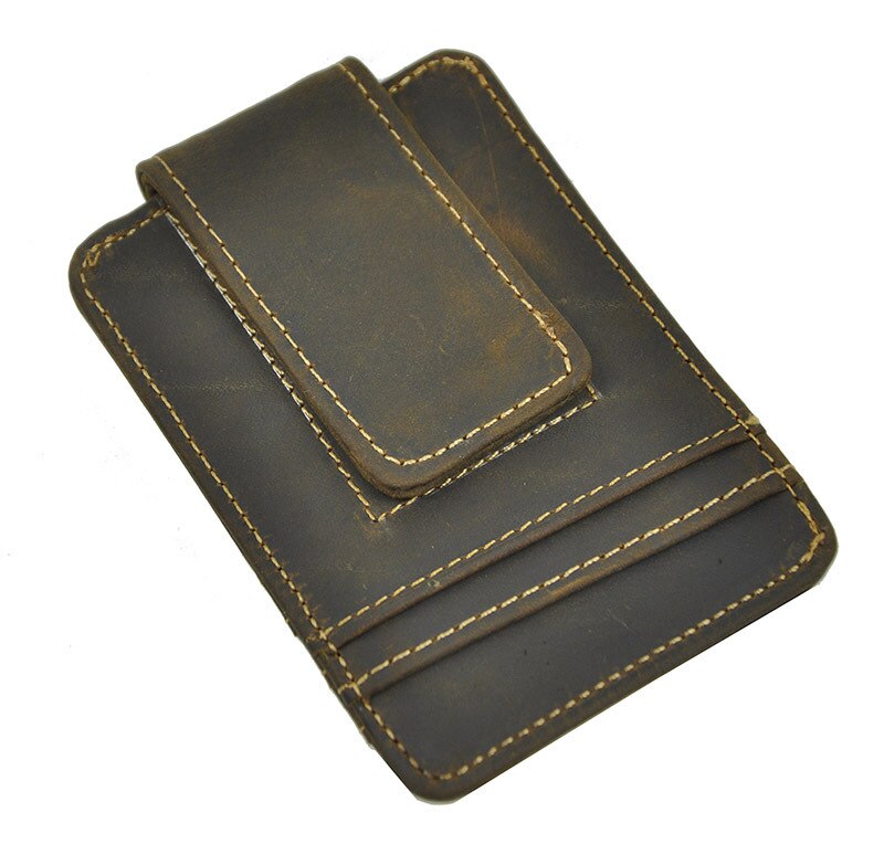 Leather Magnetic Money Clip