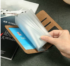 Black Leather Flight Crew License Holder