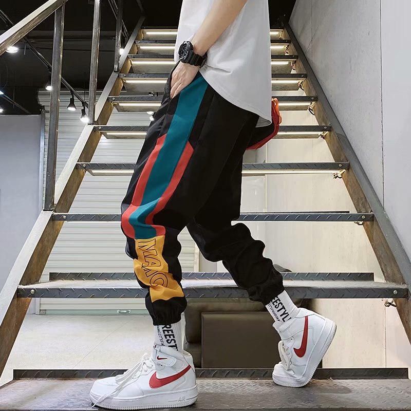 Men's Color Block Style Pants