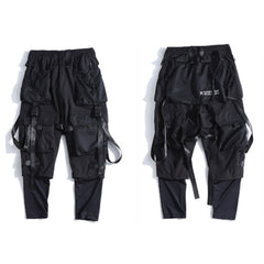 Harajuku Men's Joggers with Multiple Pockets
