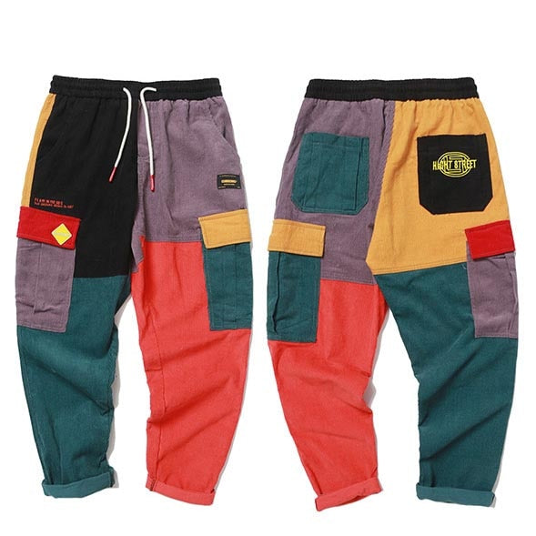 Men's Patchwork Harem Pants