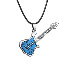 Men's 316L Stainless Steel Guitar Necklace
