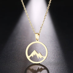 Men's Snowy Mountain Necklace