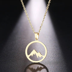 Men's Snowy Mountain Necklace