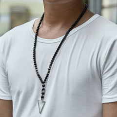 Men's Beaded Arrow Necklace