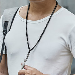 Men's Beaded Arrow Necklace