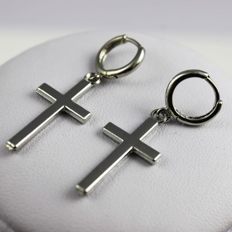 Men's Fashion Cross Shaped Earrings