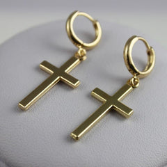 Men's Fashion Cross Shaped Earrings