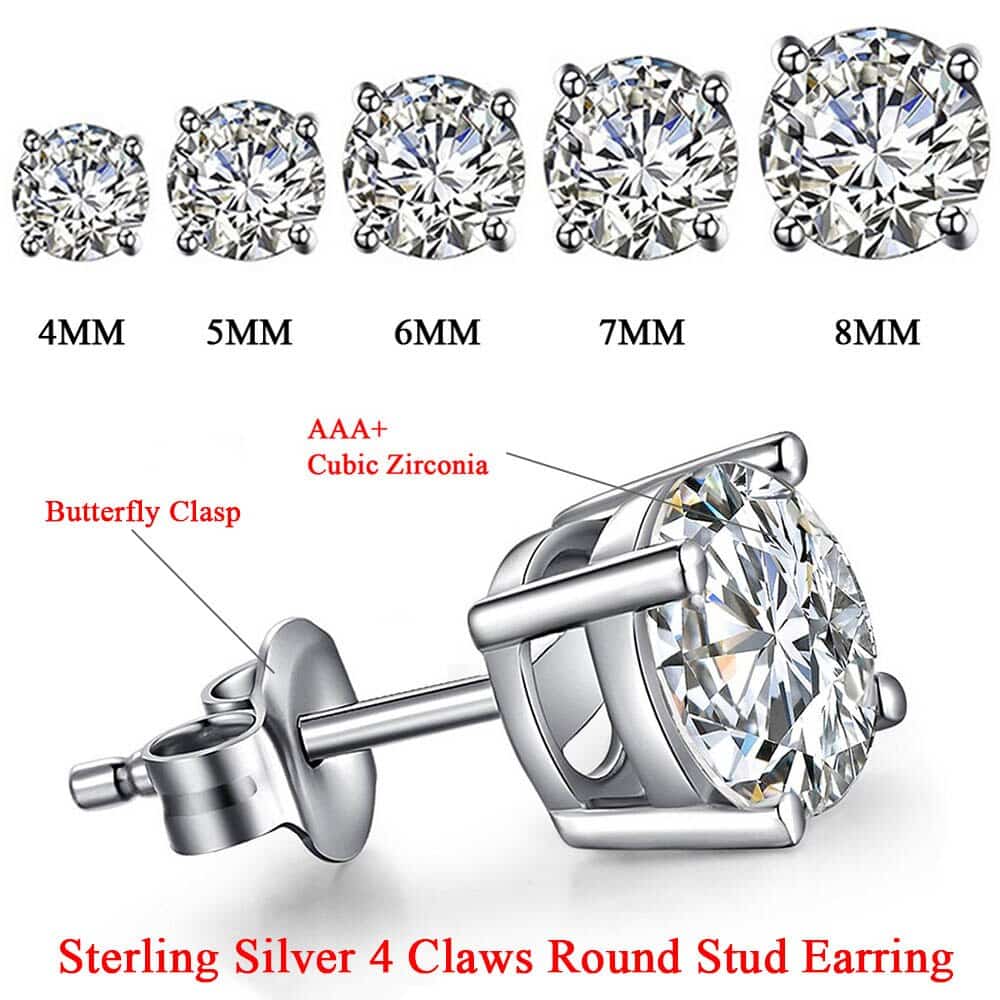 925 Sterling Silver Cubic Zirconia Earrings