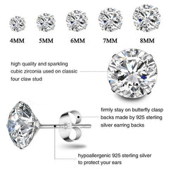 925 Sterling Silver Cubic Zirconia Earrings