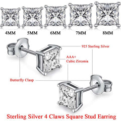 925 Sterling Silver Cubic Zirconia Earrings