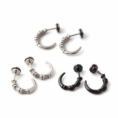 Men's Claw Shaped Stud Earrings