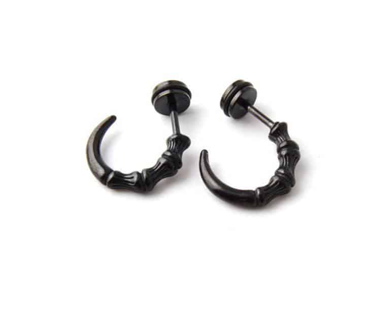 Men's Claw Shaped Stud Earrings