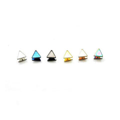 Men's Triangle Shaped Stud Earrings