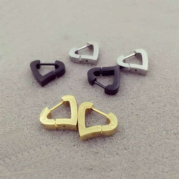 Men's Irregular Shaped Stainless Steel Earring