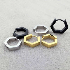 Men's Irregular Shaped Stainless Steel Earring