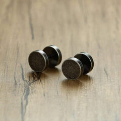 Retro Stainless Steel Stud Earrings for Men
