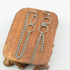 Men's Chain Drop Earrings