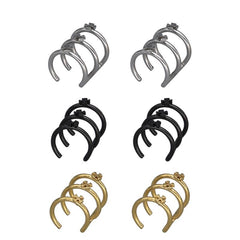 Fashion Titanium Steel Men's Clip Earrings