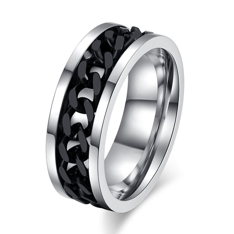 Men's Chain Decor Ring