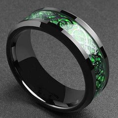 Black Celtic Pattern Men's Ring