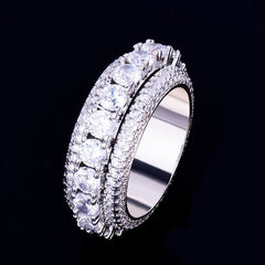 Men's Crystal Gold Plated Ring