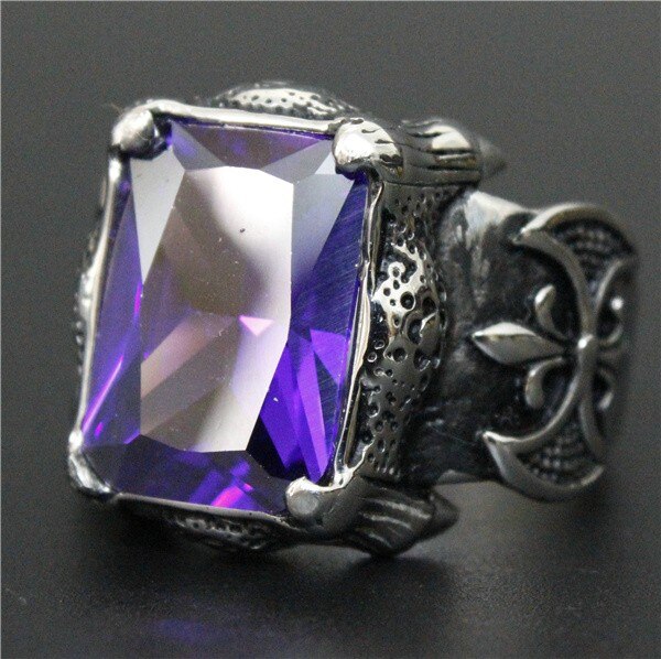 Men's Stainless Steel Anchor Ring