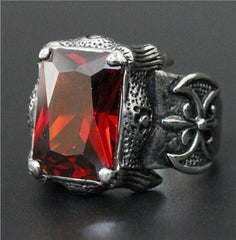 Men's Stainless Steel Anchor Ring