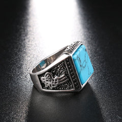 Men's Resin Silver Ring