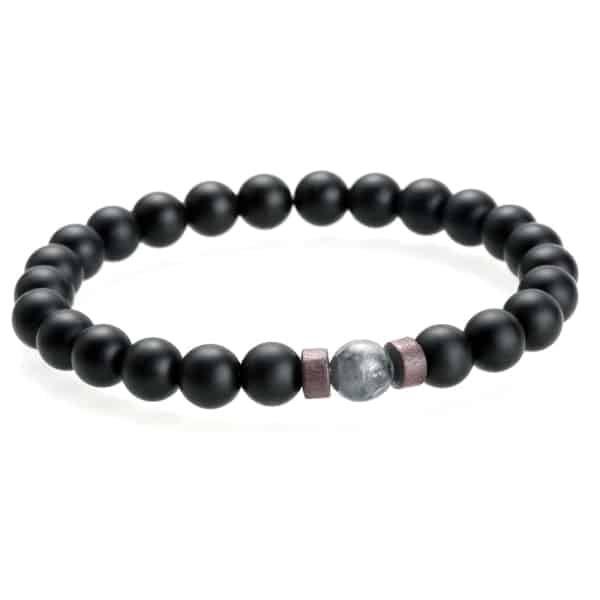 Men's Natural Moonstone Beaded Bracelet