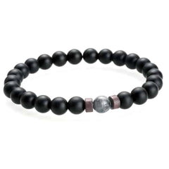 Men's Natural Moonstone Beaded Bracelet