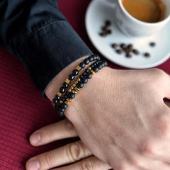 Men's Beaded Bracelet Set 3 Pcs