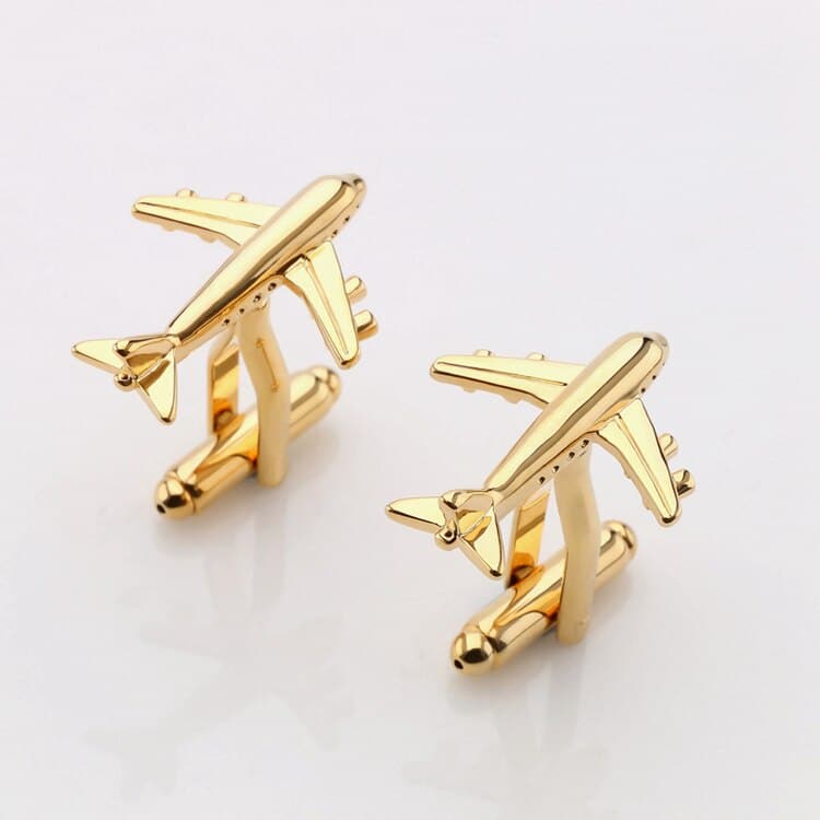 Men's Plane Cufflinks