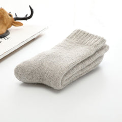 1 Pair of Wool Men's Slipper Socks in Different Colors