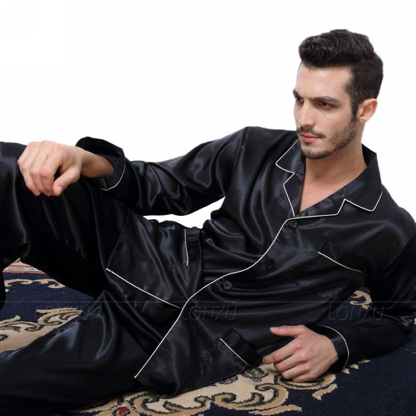 Silk Pajama Set for Men