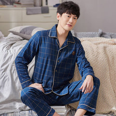 Men's Plaid Patterned Pajama Set
