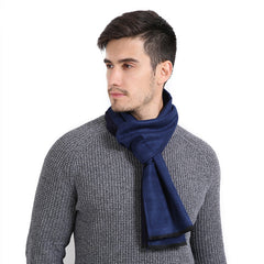 Casual Solid Patterned Men's Scarf
