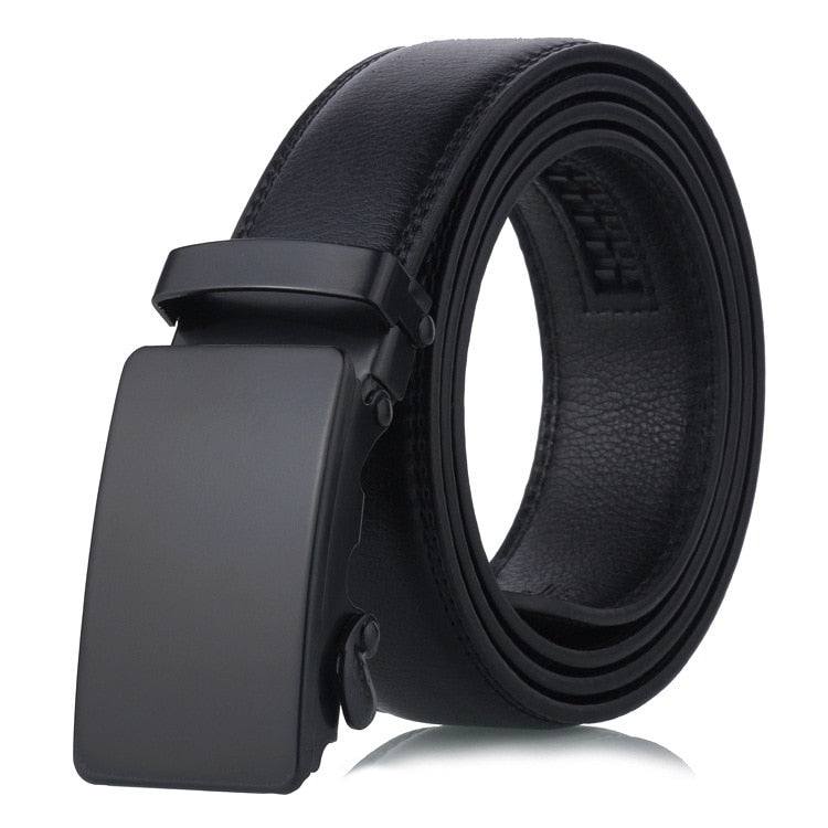 Men's Automatic Buckle Leather Belt