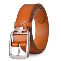 Vintage Cowhide Leather Belt for Men