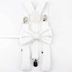 Men's and Kid's Elegant Braces and Bowtie Set